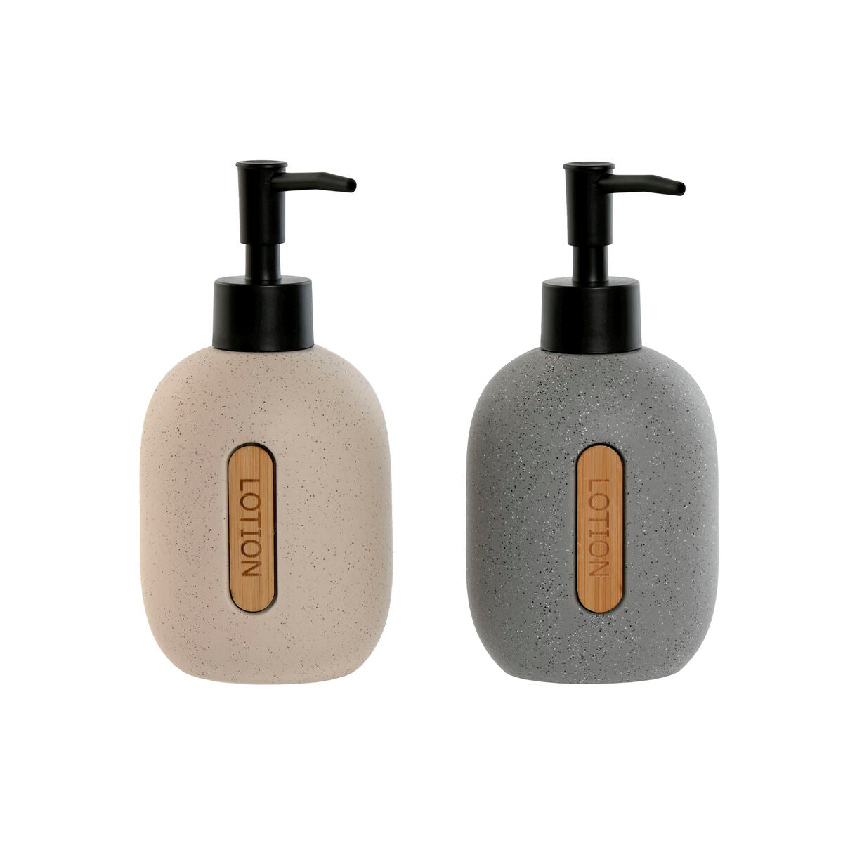 Home Esprit Seifenspender Home Esprit Schwarz Grau Creme Abs Dolomite (2 Stück)